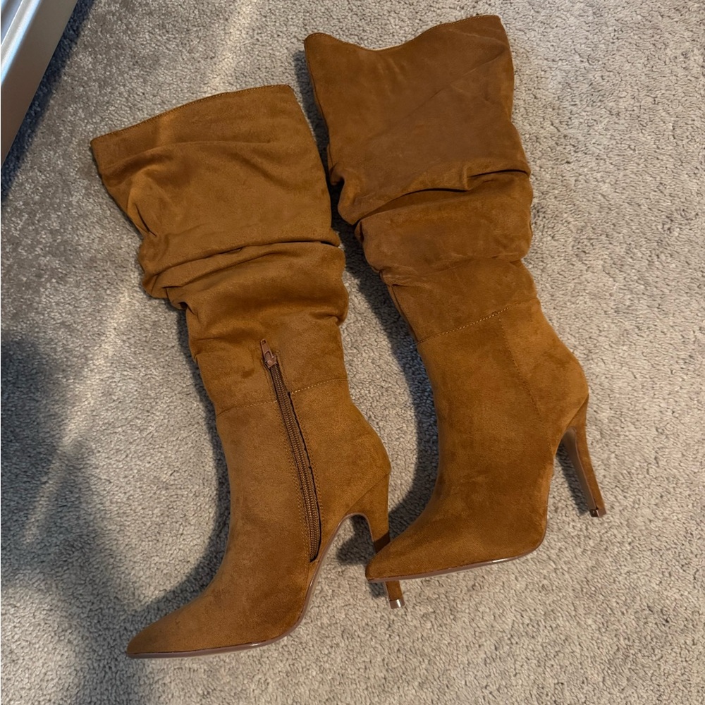 Journee Collection Brown Heeled Boots
